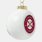 Gainesville Florida Keramische Bal Ornament (Links)