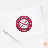 Gainesville Florida Ovale Sticker (Envelop)