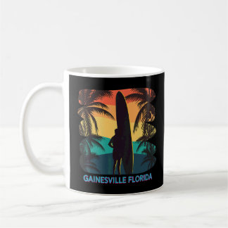 Gainesville Florida Palm Tree Surfboard Surfer Sur Koffiemok