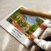 Gainesville Florida Poster, Aquarel, Op Maat Poster