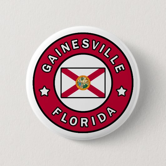Gainesville Florida Ronde Button 5,7 Cm (Voorkant)