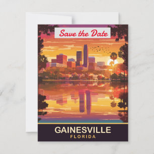 Gainesville Florida Silhouette Trouw Uitnodiging