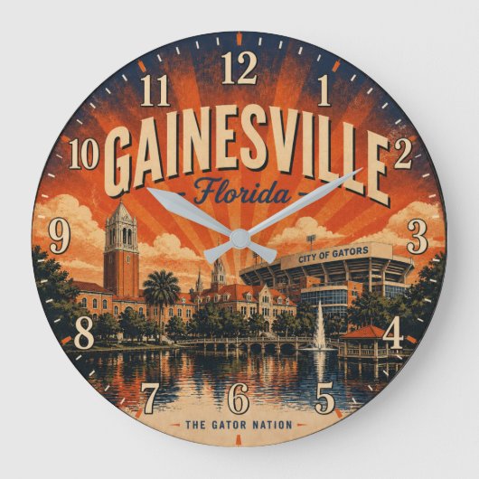 Gainesville Florida Sunshine State College Town Grote Klok (Voorkant)