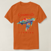 Gainesville Florida Waterverf Zeeschildpad T-shirt (Design voorkant)