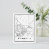 Gainesville Map Briefkaart (Staand voorkant)