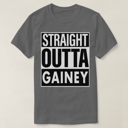 Gainey Naam Straight Outta Gainey T-shirt (Design voorkant)