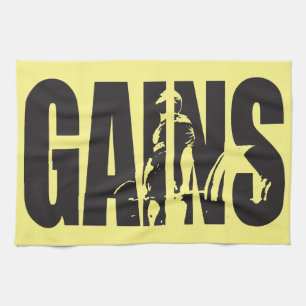 GAINS - "Lichaamsbouw" Motivatie Theedoek