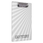 Gainsboro Color Stripe Funky Patroon Klembord (Rechts)