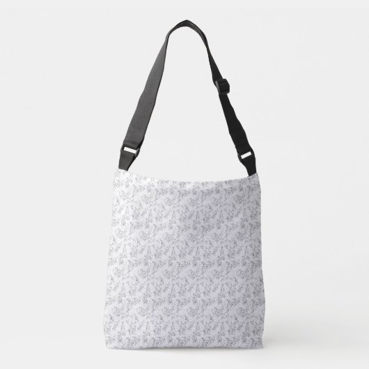 Gainsboro, Porcelain, White Smoke dot Design Crossbody Tas (Voorkant)