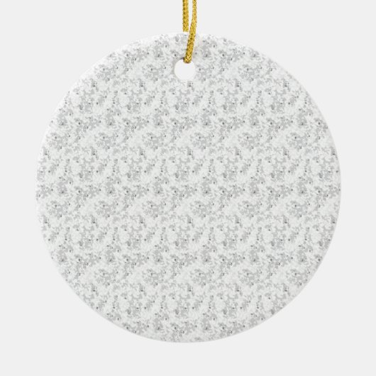 Gainsboro, Porcelain, White Smoke dot Design Keramisch Ornament (Voorkant)