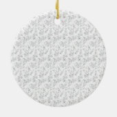 Gainsboro, Porcelain, White Smoke dot Design Keramisch Ornament (Achterkant)