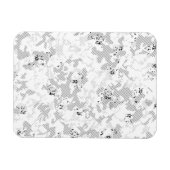 Gainsboro, Porselein, Witte Rook puntontwerp Magneet (Horizontaal)