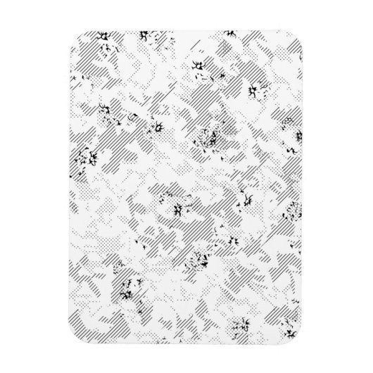 Gainsboro, Porselein, Witte Rook puntontwerp Magneet (Verticaal)