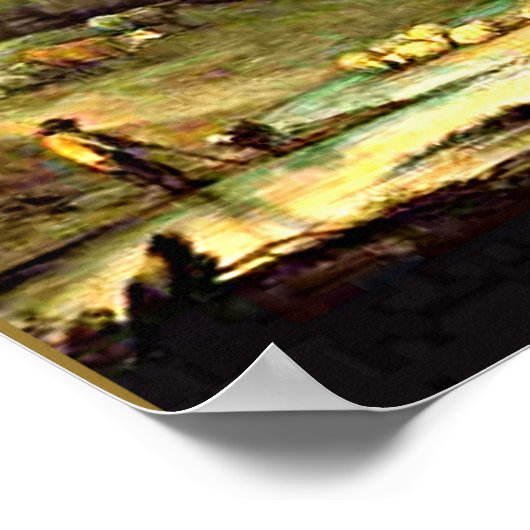 Gainsborough - Berglandschap met Shepherd Poster (Hoek)