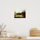 Gainsborough - Berglandschap met Shepherd Poster (Keuken)