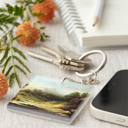 Gainsborough - Berglandschap met Shepherd Sleutelhanger (Voorkant Rechts)