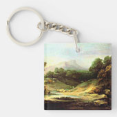 Gainsborough - Berglandschap met Shepherd Sleutelhanger (Voorkant)