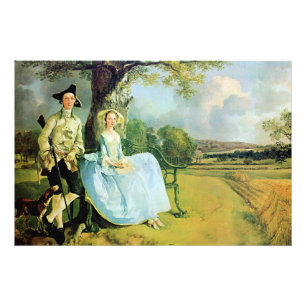 Gainsborough, de heer en mevrouw Andrews, Foto Afdruk