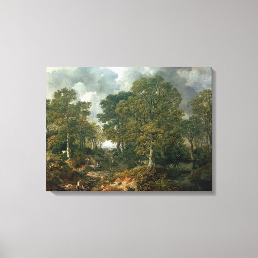 Gainsborough's Forest, c.1748 Canvas Afdruk (Voorkant)