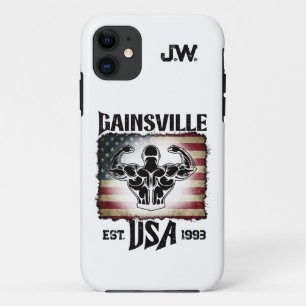 Gainsville USA Dubbele Biceps Pose Bodybuilder Case-Mate iPhone Case