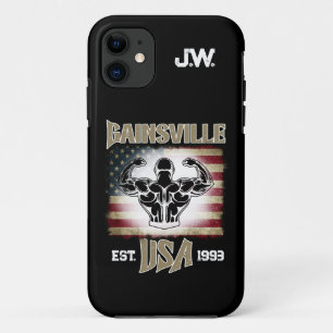 Gainsville USA Dubbele Biceps Pose Bodybuilder Case-Mate iPhone Case