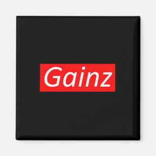 Gainz Bodybuilding Sport Fitness Gift Mannen Vrouw Magneet