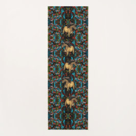 Gaited Horse Art Nouveau Abstract Yogamat