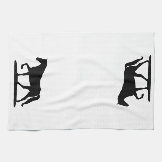 Gaited paard keukenhanddoek, Tenessee Walking Hors Theedoek (Horizontaal)