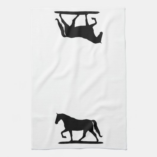 Gaited paard keukenhanddoek, Tenessee Walking Hors Theedoek (Verticaal)