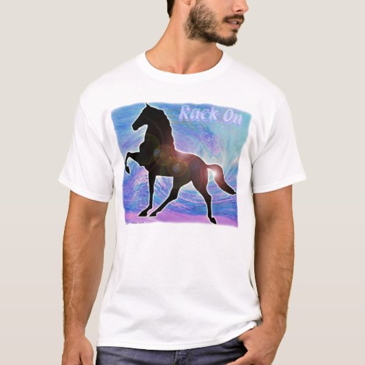 Gaited Saddlebred Racking Horse T-shirt (Voorkant)