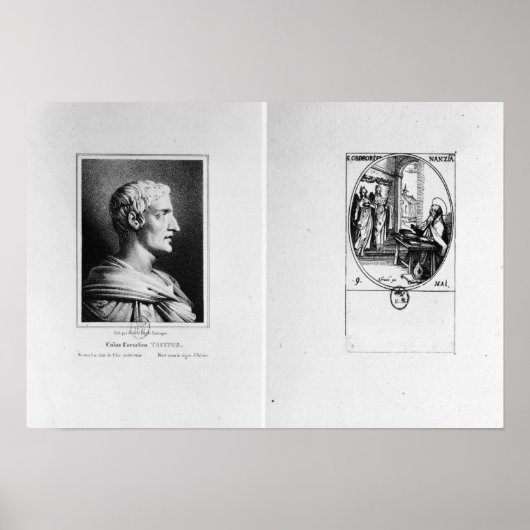 Gaius Cornelius Tacitus gegraveerd door Julien Poster (Voorkant)