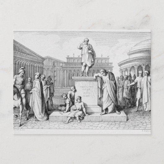 Gaius Gracchus huilt voor zijn vader Briefkaart (Voorkant)
