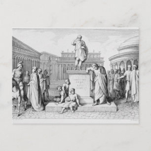 Gaius Gracchus huilt voor zijn vader Briefkaart