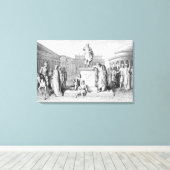 Gaius Gracchus huilt voor zijn vader Canvas Afdruk (Insitu (Houten vloer))