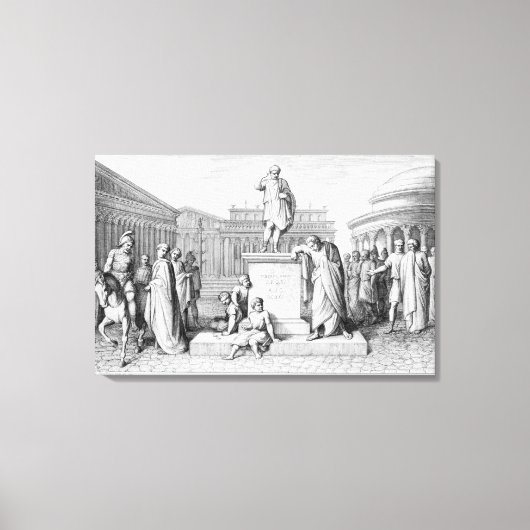 Gaius Gracchus huilt voor zijn vader Canvas Afdruk (Voorkant)