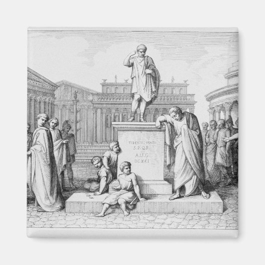 Gaius Gracchus huilt voor zijn vader Magneet (Voorkant)