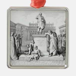 Gaius Gracchus huilt voor zijn vader Metalen Ornament