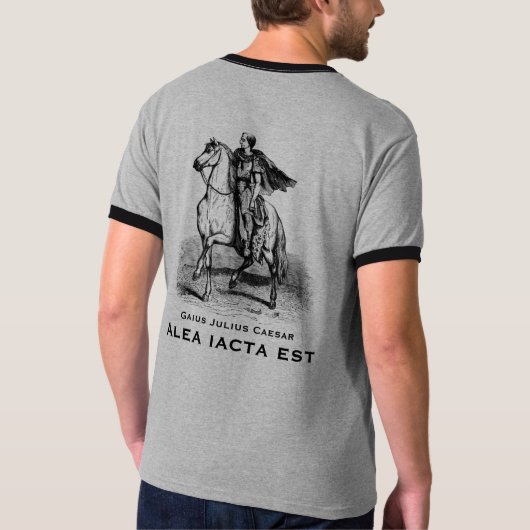 Gaius Julius Caesar "The Die is Cast" Shirt (Achterkant)