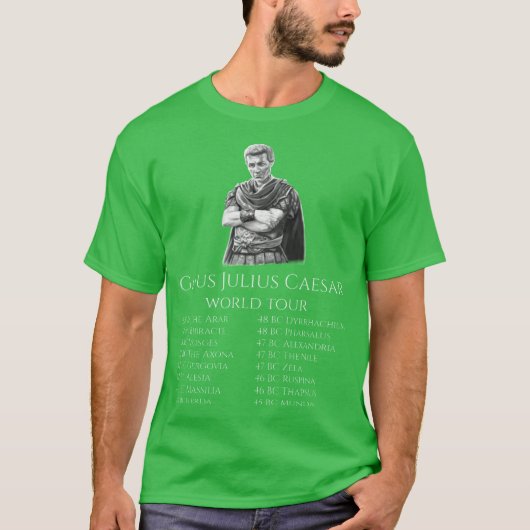 Gaius Julius Caesar Worldour SPQR Ancient Roman Hi T-shirt (Voorkant)