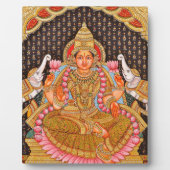 GAJA LAKSHMI INTRICATE TANJORE PAINTING {SOUTH IND FOTOPLAAT (Voorkant)