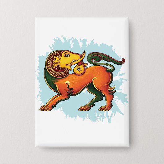 Gajasinha – Mythical Guardian of Strength Button (Voorkant)