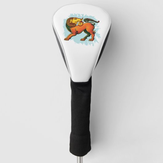 Gajasinha – Mythical Guardian of Strength Golfheadcover (Voorkant)