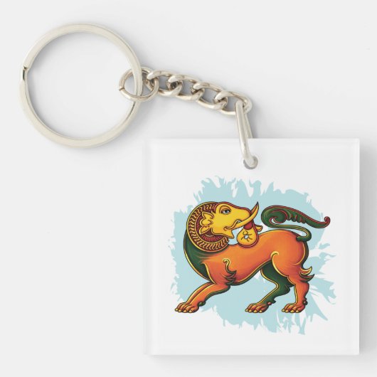 Gajasinha – Mythical Guardian of Strength Sleutelhanger (voorkant)