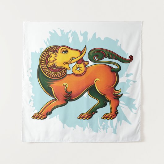 Gajasinha – Mythical Guardian of Strength Wandkleed (Voorkant)