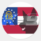 GAK9 RONDE STICKER (Voorkant)