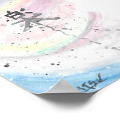 Gaku (Muziek) Kanji Canvas Poster (Hoek)