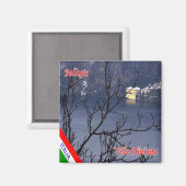 GAL009 BELLAGIO, Comomeer, Italië, Koelkast Magneet (Voorkant / Achterkant)