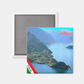 GAL016 BELLAGIO, Comomeer, Italië, Koelkast Magneet (Voorkant / Achterkant)