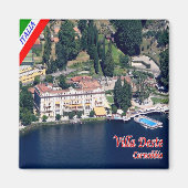 GAL027 CERNOBBIO, Comomeer, Italië, Koelkast Magneet (Voorkant)