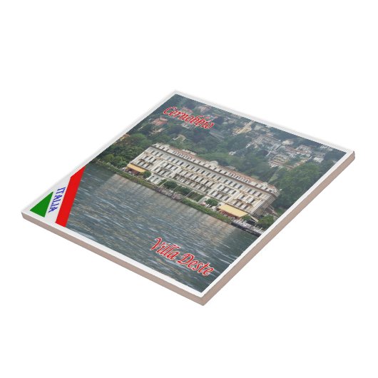 GAL031 CERNOBBIO, Comomeer Italië, Tegeltje (Zijkant)